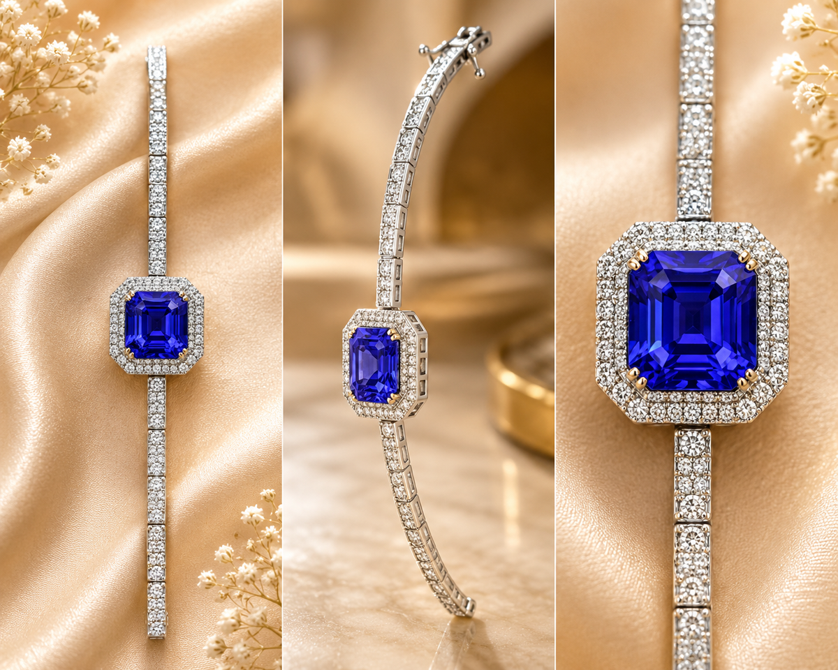 Tanzanite & Diamond Tennis Bracelet – N5557