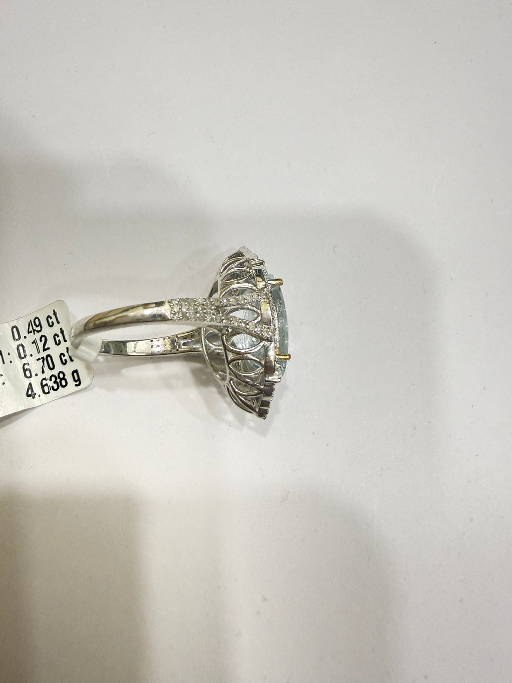 Aquamarine & Diamond Cocktail Ring – N 6345