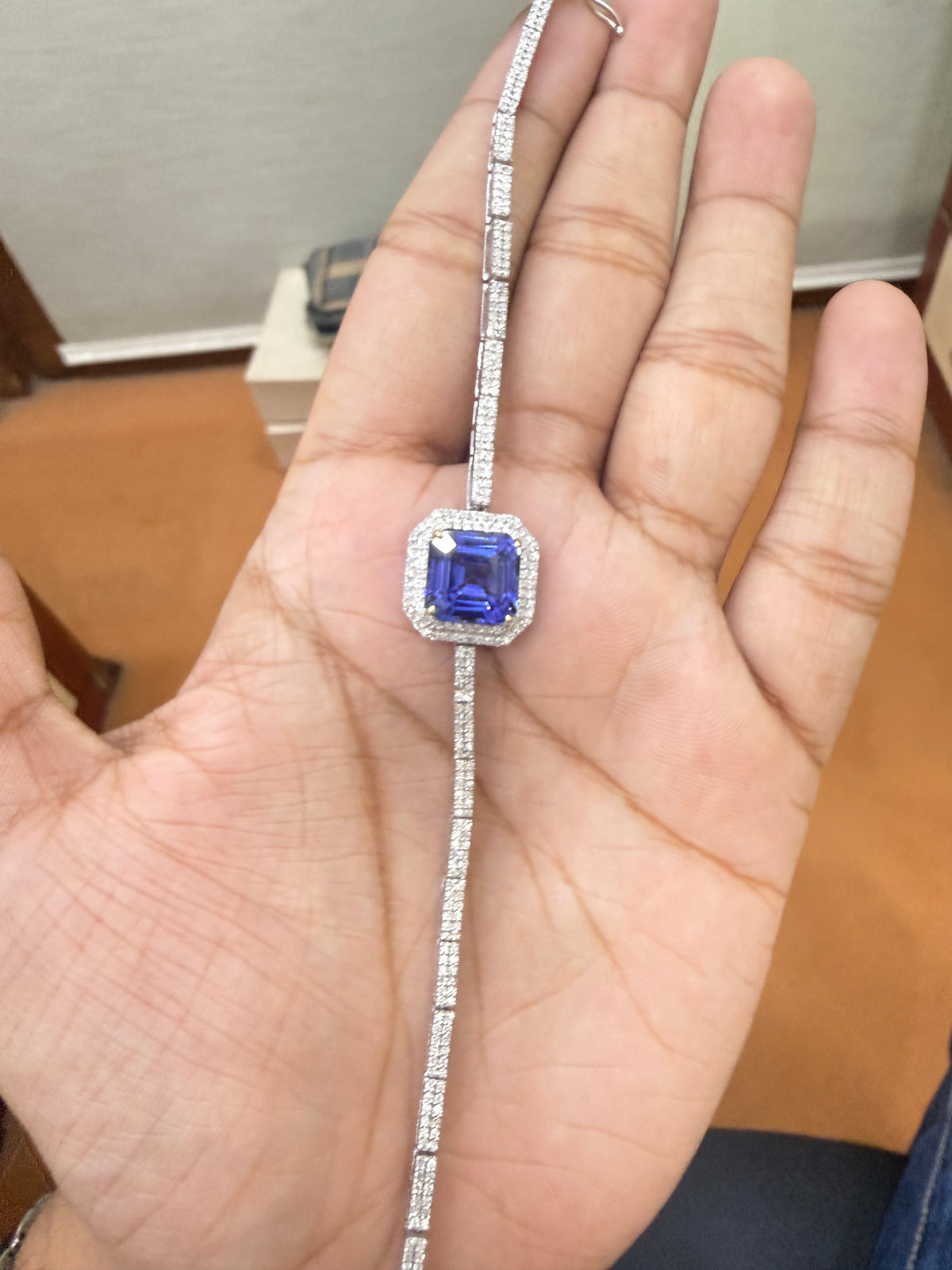 Tanzanite & Diamond Tennis Bracelet – N5557