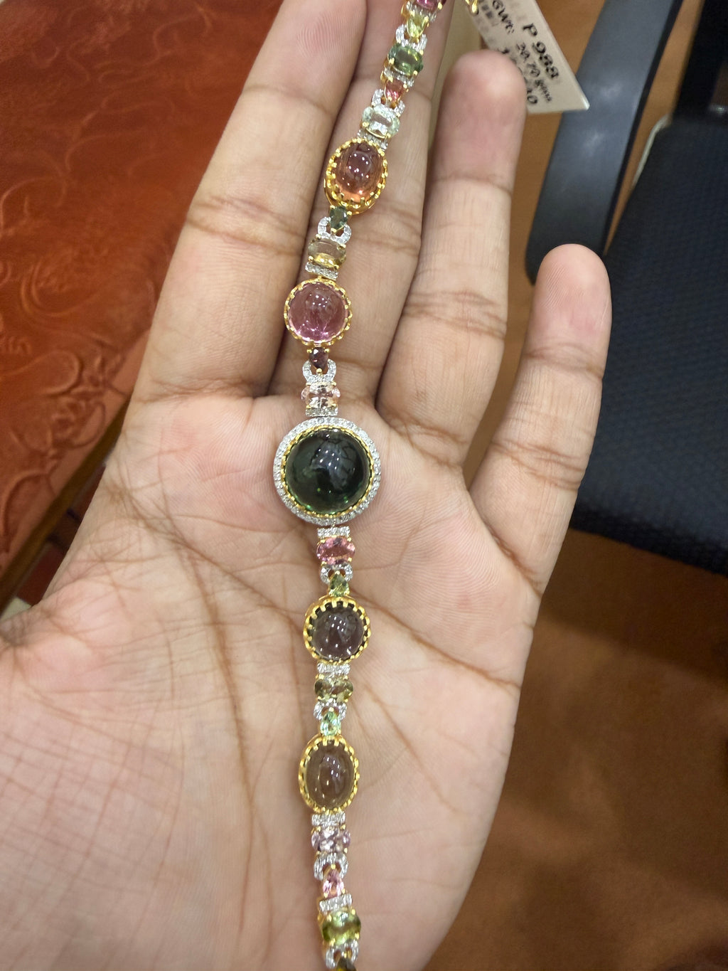 Multi-Colour Tourmaline & Diamond Bracelet – P988